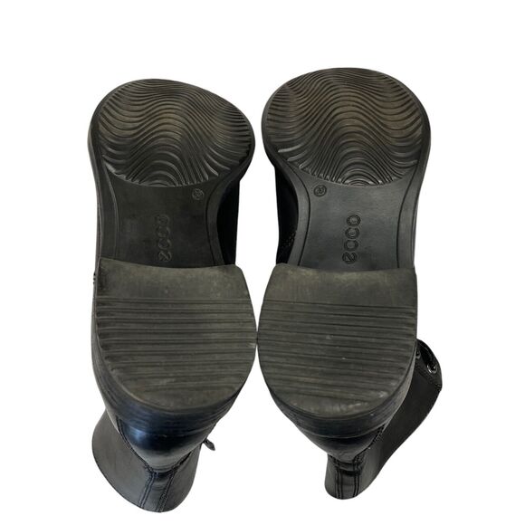 Ecco Sartorelle Combat Boot Black Leather Shoes Portugal Us 8(39) - Picture 7 of 16